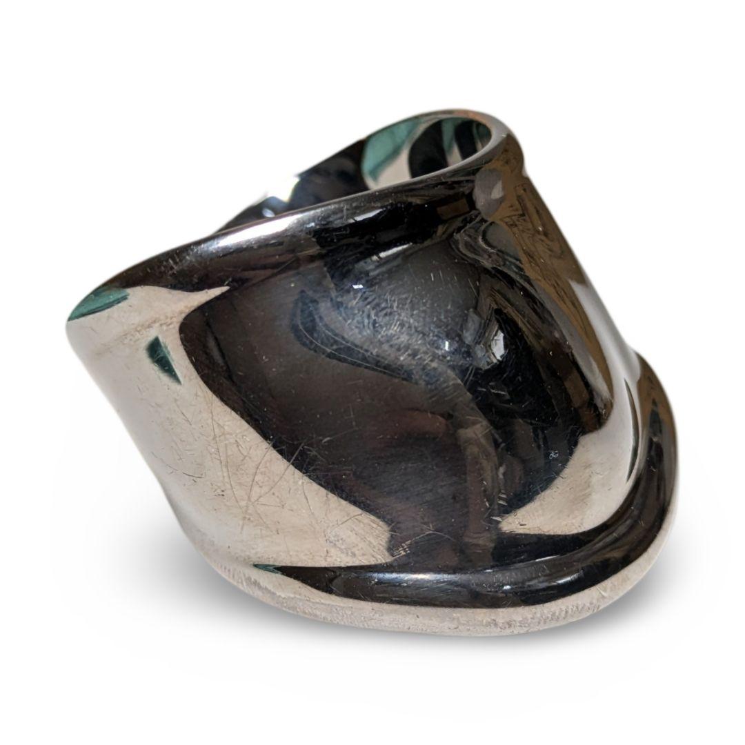 【極美品】Tiffany & Co. ボーンカフ　ルテニウム