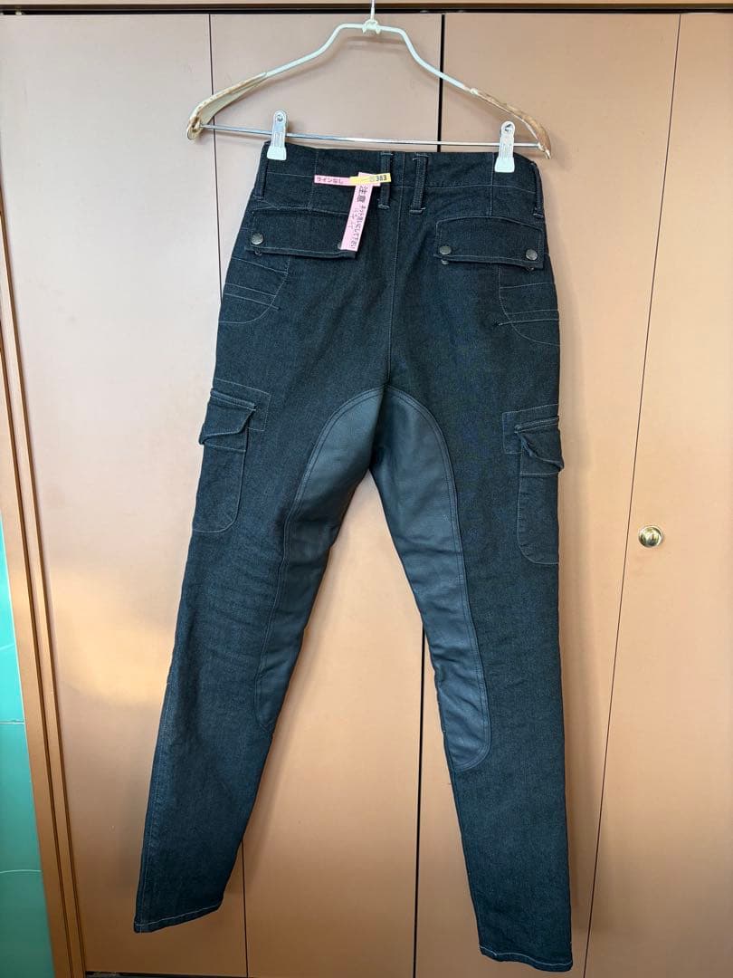 マックスフリッツ ヒートガードカーゴパンツ 牛革 ストレッチデニム