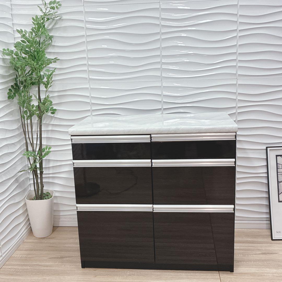 ◇大阪府神戸市配達料無料！◇キッチンカウンター◇サイドボード◇大理石調◇