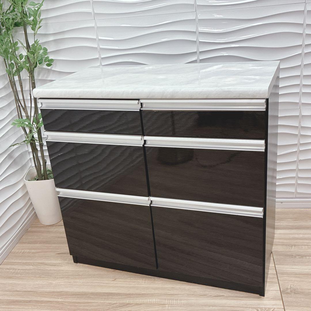 ◇大阪府神戸市配達料無料！◇キッチンカウンター◇サイドボード◇大理石調◇