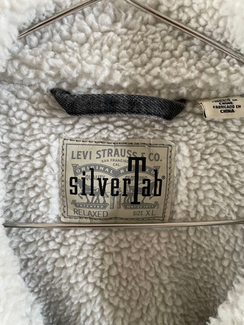 Levi＇s/SILVERTAB(TM) デニムボアジャケット ブラック