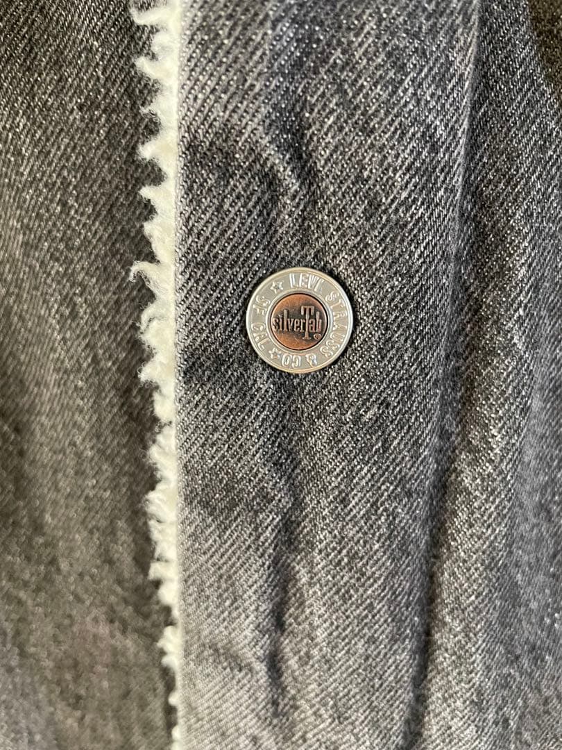 Levi＇s/SILVERTAB(TM) デニムボアジャケット ブラック