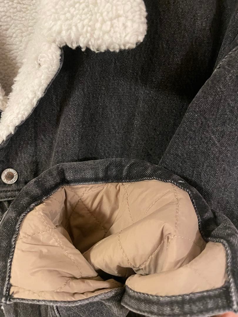 Levi＇s/SILVERTAB(TM) デニムボアジャケット ブラック