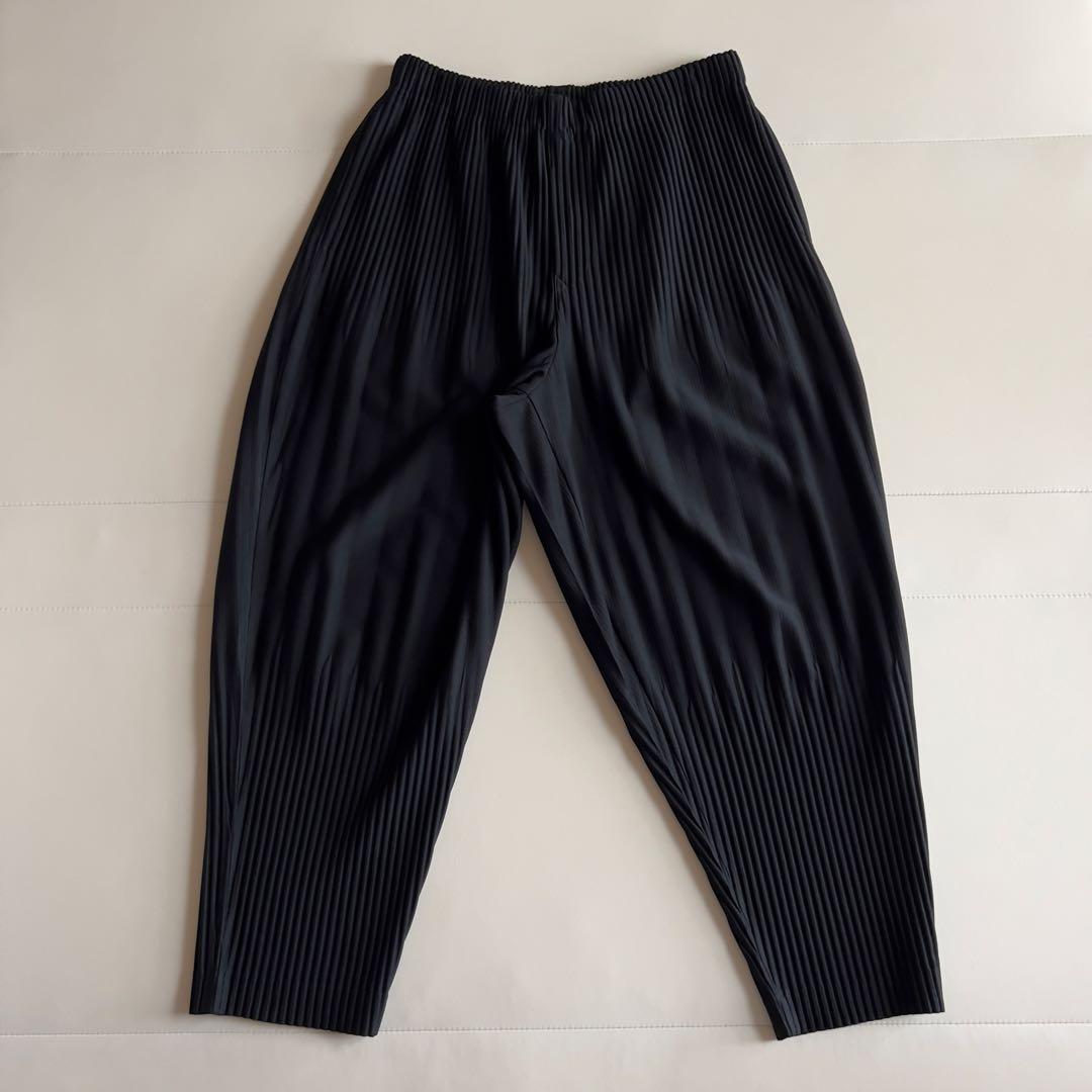 HOMME PLISSE イッセイミヤケ プリーツパンツ サルエルパンツ BK