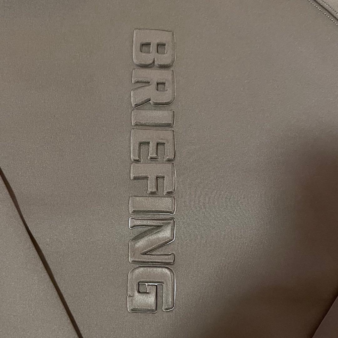 新品　BRIEFING 3Dロゴ　ハーフジップ　オリーブ
