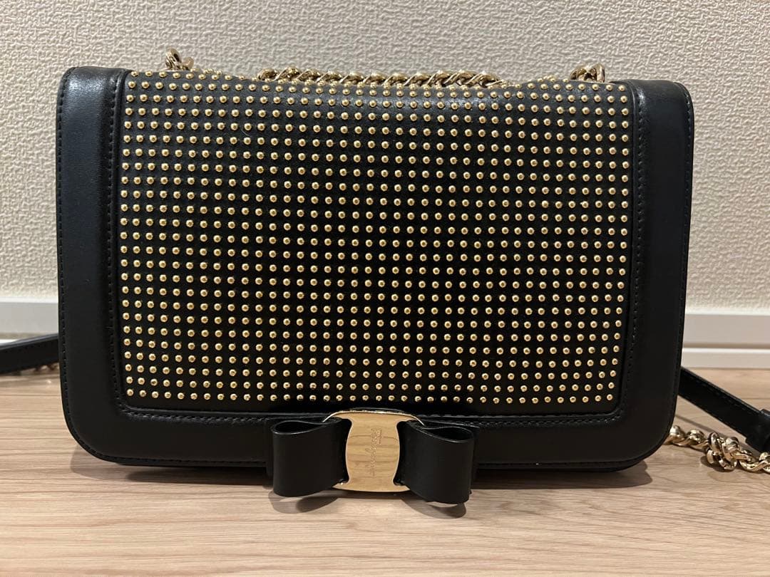 スタッズ ブラック パーティーバッグ