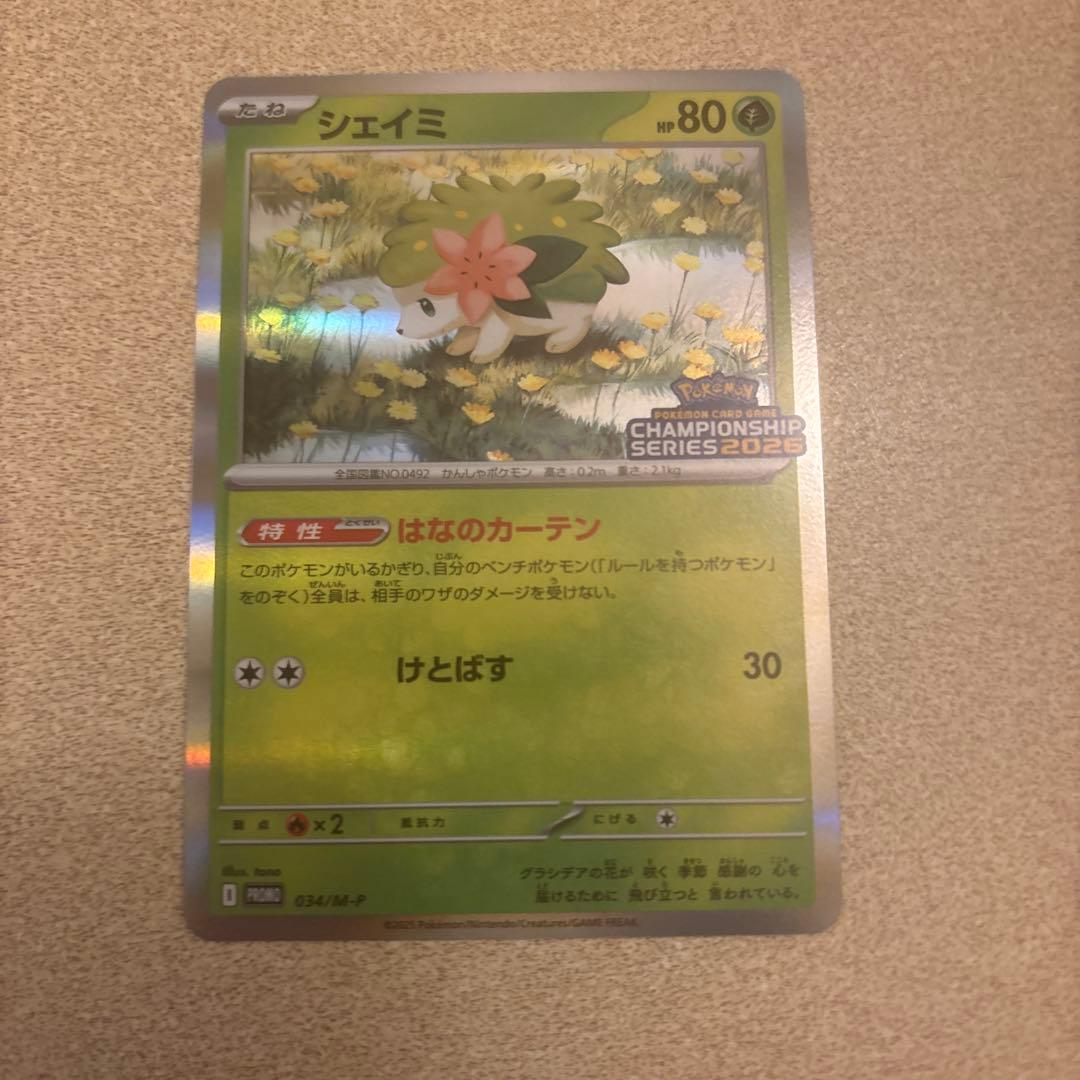 ロケット団のミュウツーex シェイミ　プロモ　チャンピオンズリーグ