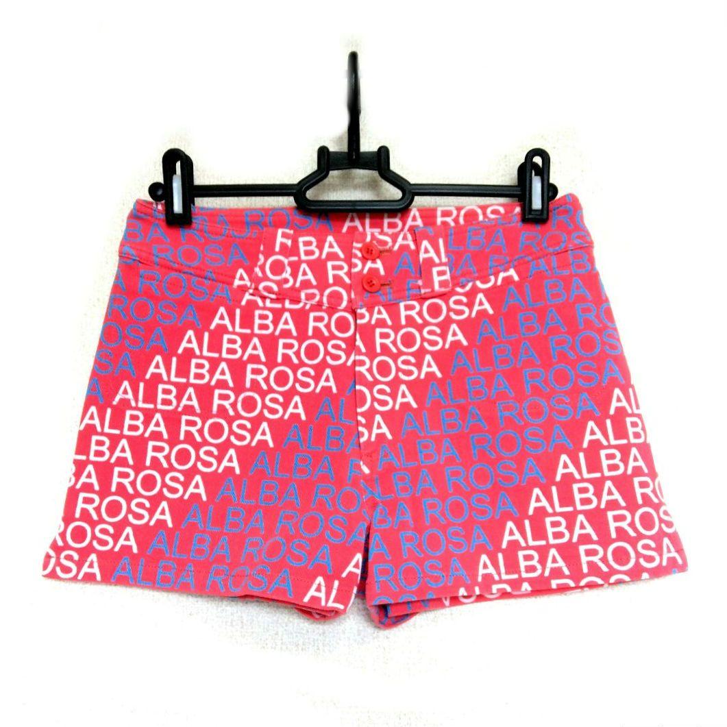 新品！！希少 アルバローザ ALBAROSA❤ロゴロゴ ストレッチパンツ❤総柄