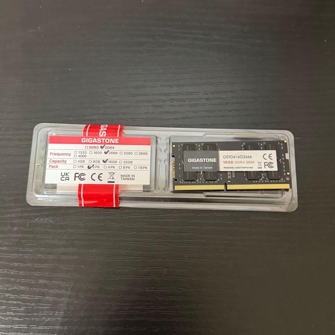 GIGASTONE 16GB DDR4 2666MHz メモリー 1枚組