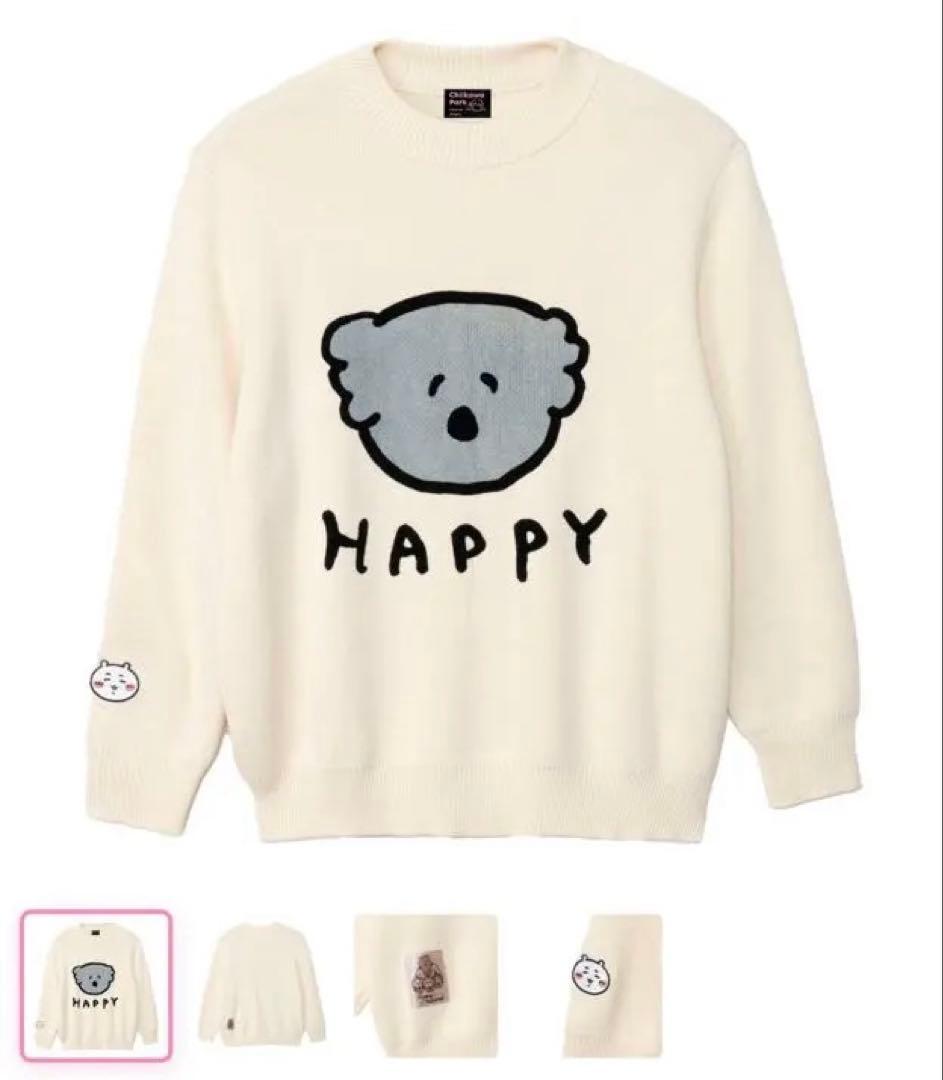 ちいかわパーク セーターMサイズ　ちいかわ　ラッキー白コアラ
