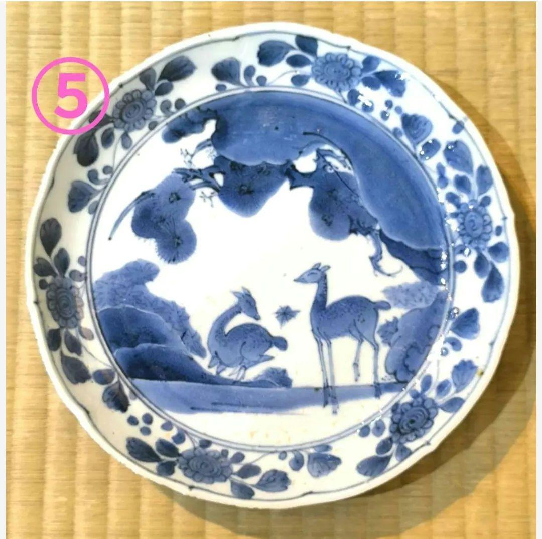 専用　鹿文皿　4枚