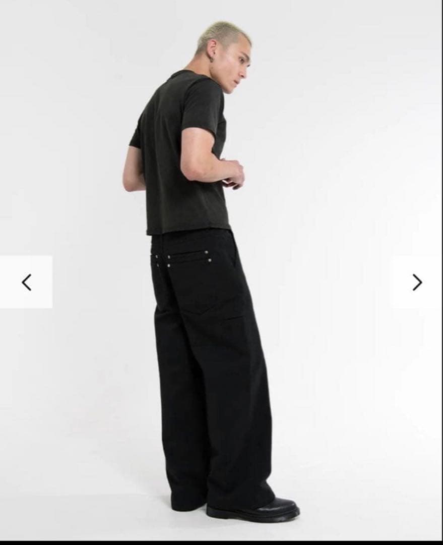 パンツ asapmode Stacked Canvas Wide-Leg Pants M