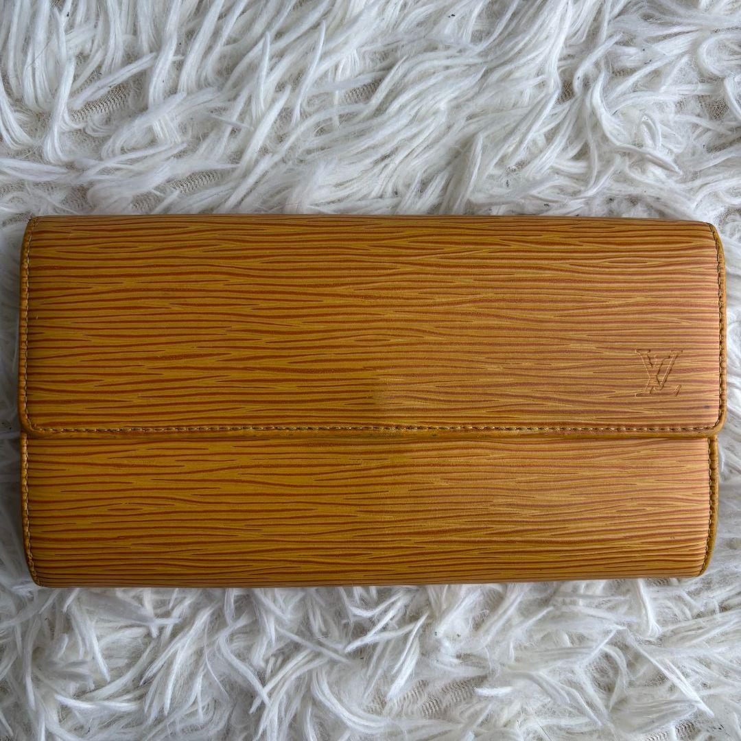 【希少 美品】ルイヴィトン　エピ　ポシェット ポルトモネ クレディ　イエロー系