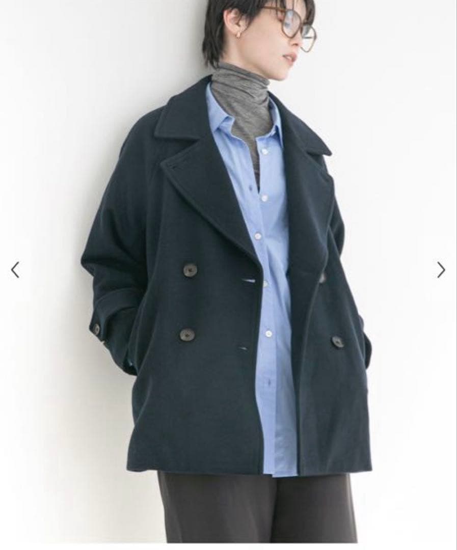 チャコール　新品タグ付き　スーパー100メルトンPコート　アーバンリサーチ