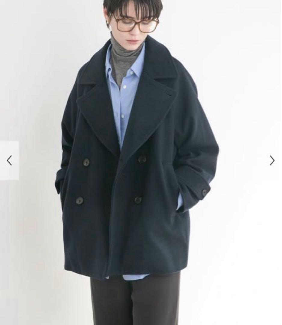 チャコール　新品タグ付き　スーパー100メルトンPコート　アーバンリサーチ