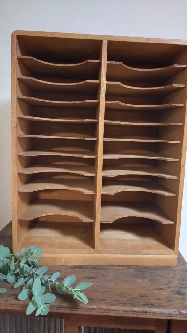 アンティーク　レターラック　棚