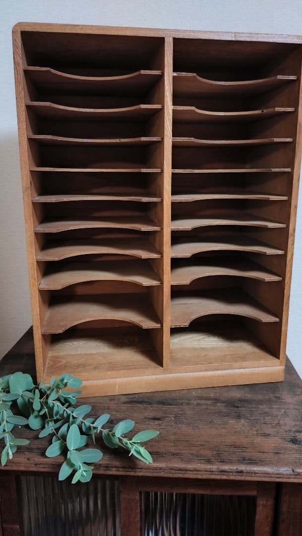 アンティーク　レターラック　棚