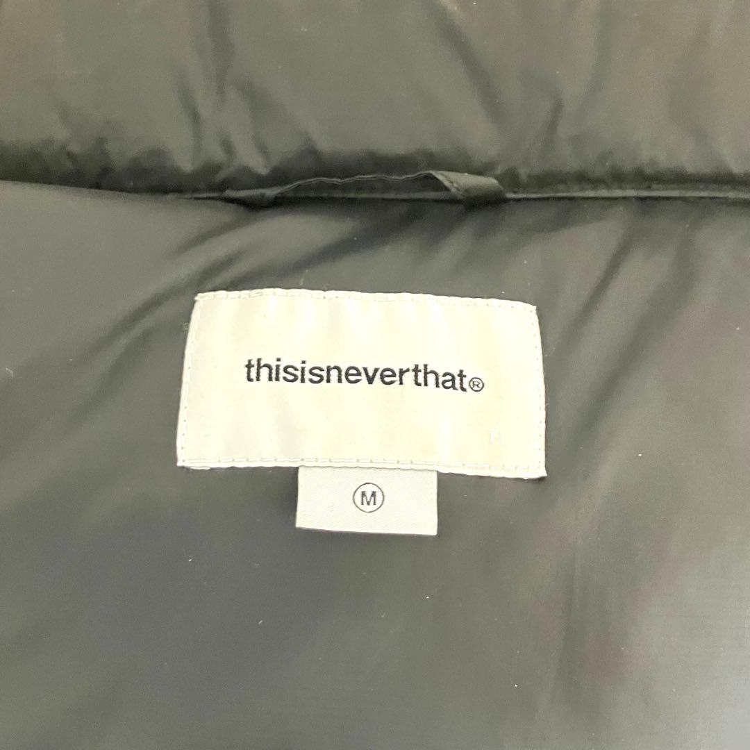 【美品】thisisneverthat ダウンベスト　ダウン　ネバザ　黒