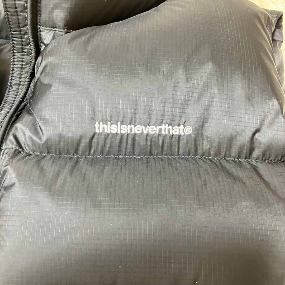【美品】thisisneverthat ダウンベスト　ダウン　ネバザ　黒