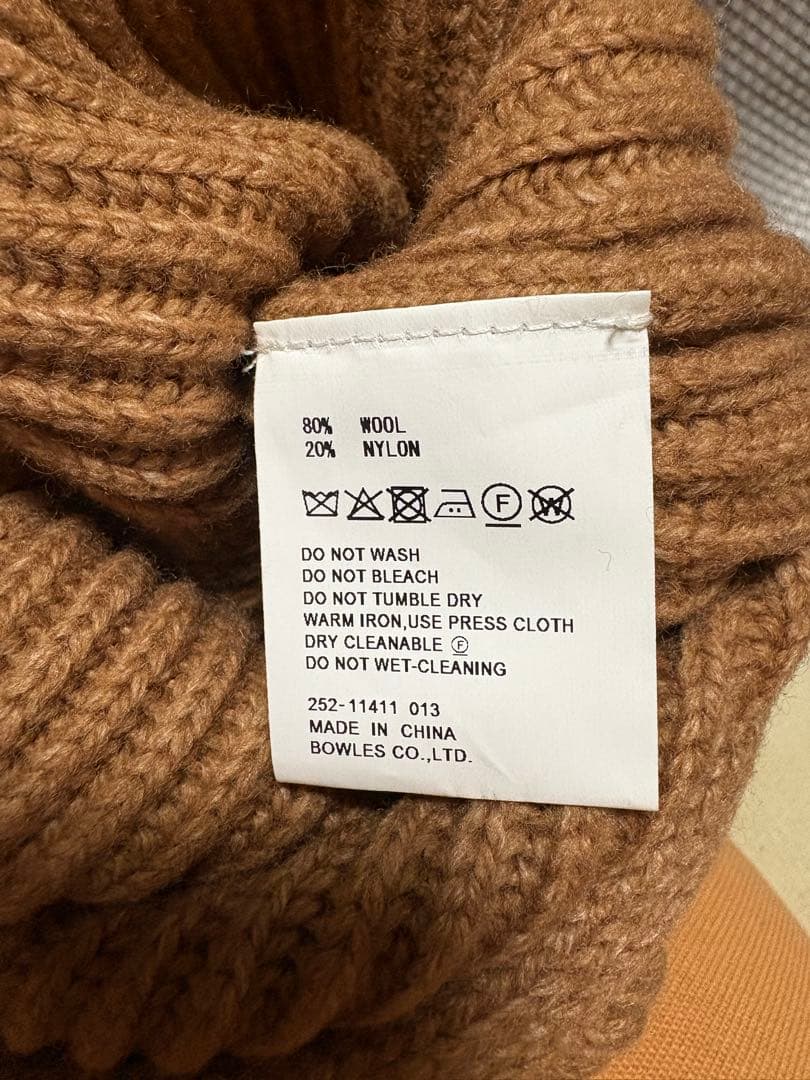 トップス HYKE RIBBED KNIT WOOL SHRUG