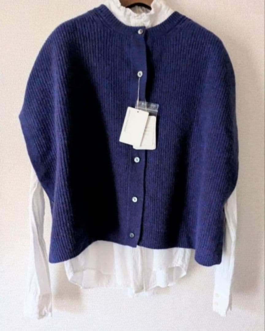 アデュートリステス エクストラファインウール2WAYニットベスト　未使用