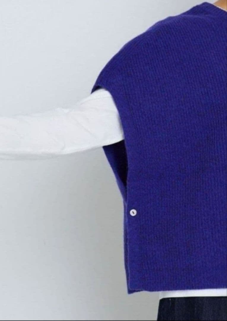 アデュートリステス エクストラファインウール2WAYニットベスト　未使用