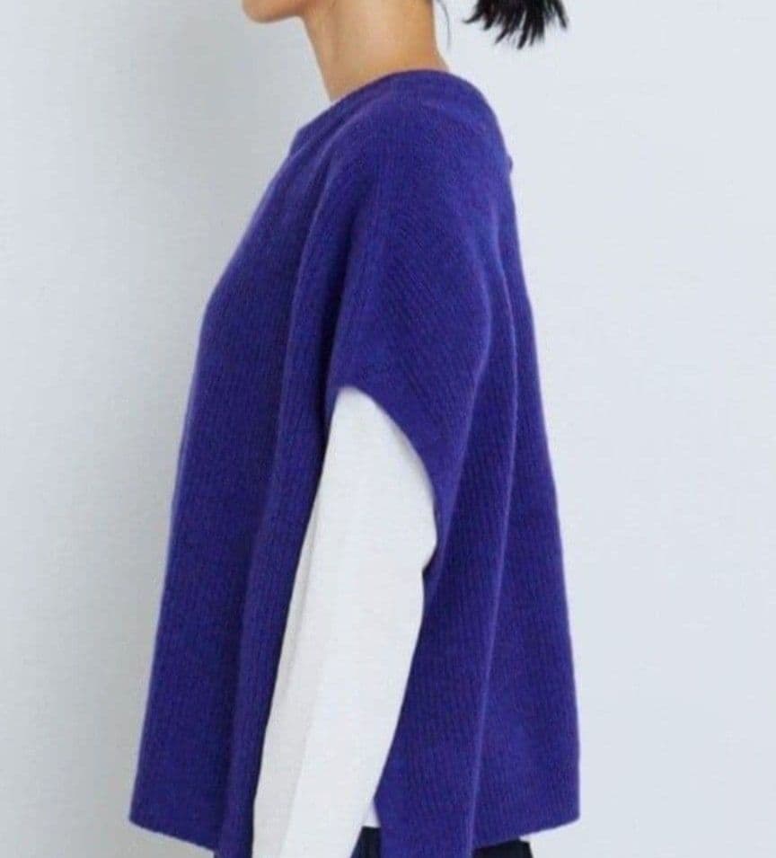 アデュートリステス エクストラファインウール2WAYニットベスト　未使用