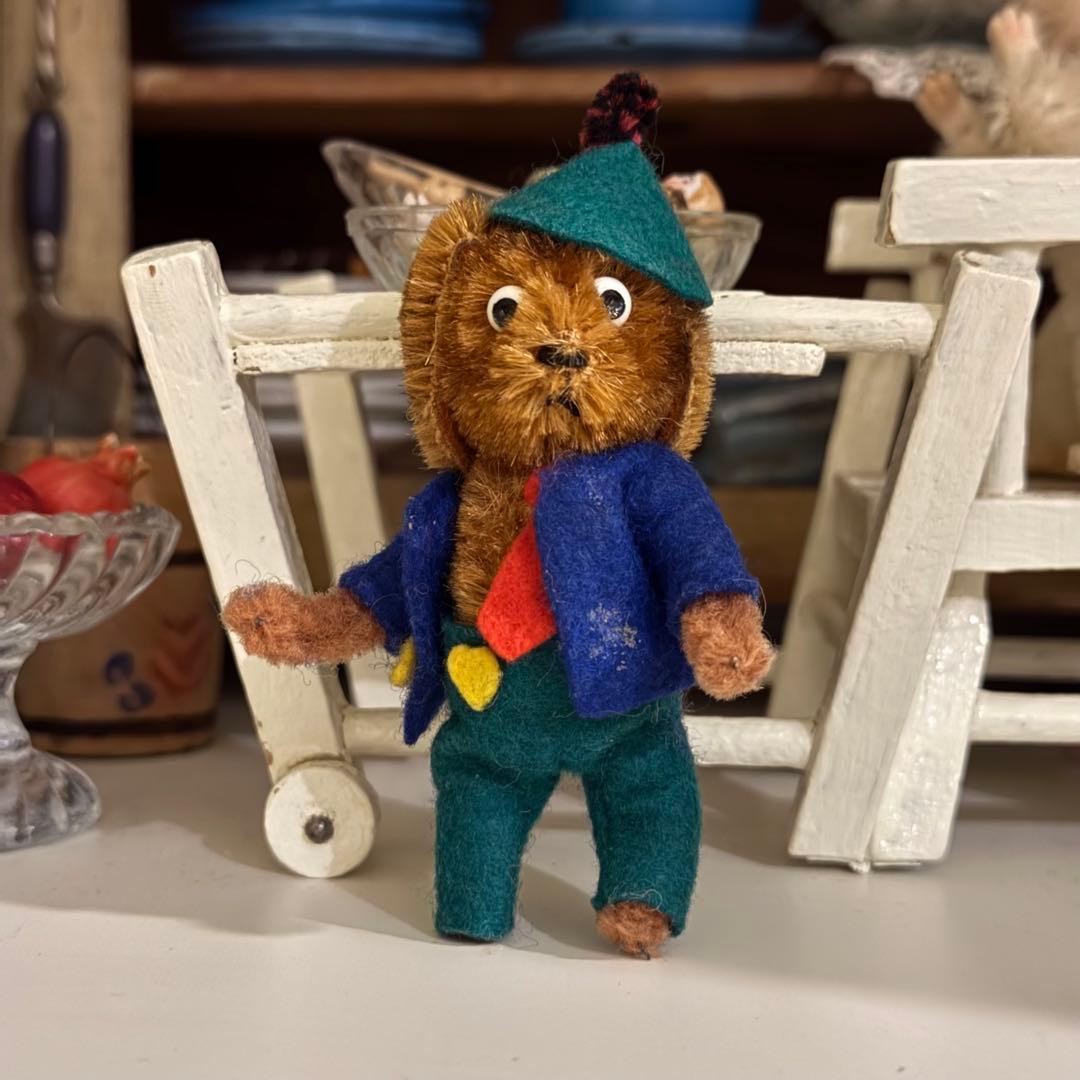 レア アンティーク Schuco マスコット　犬　9cm