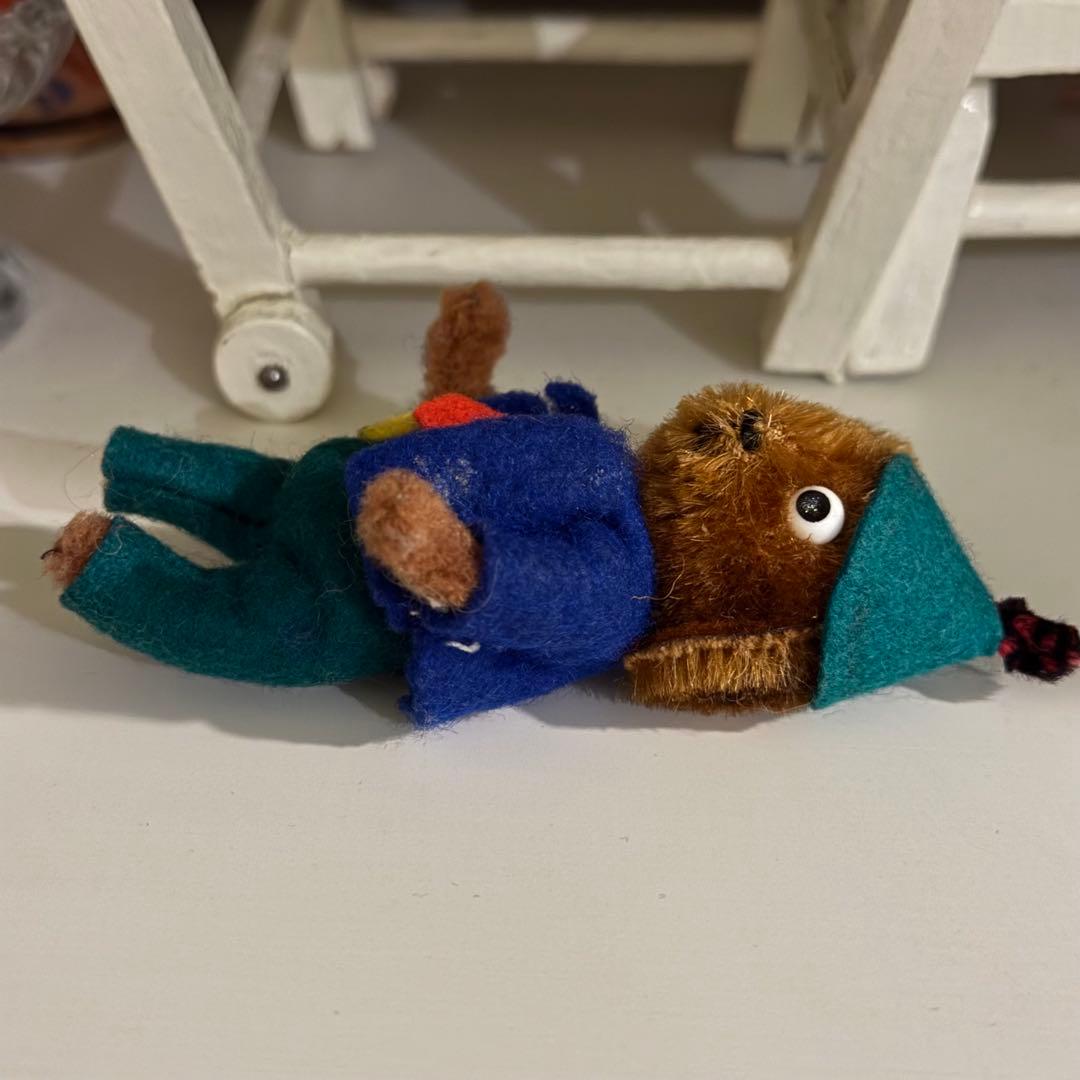 レア アンティーク Schuco マスコット　犬　9cm