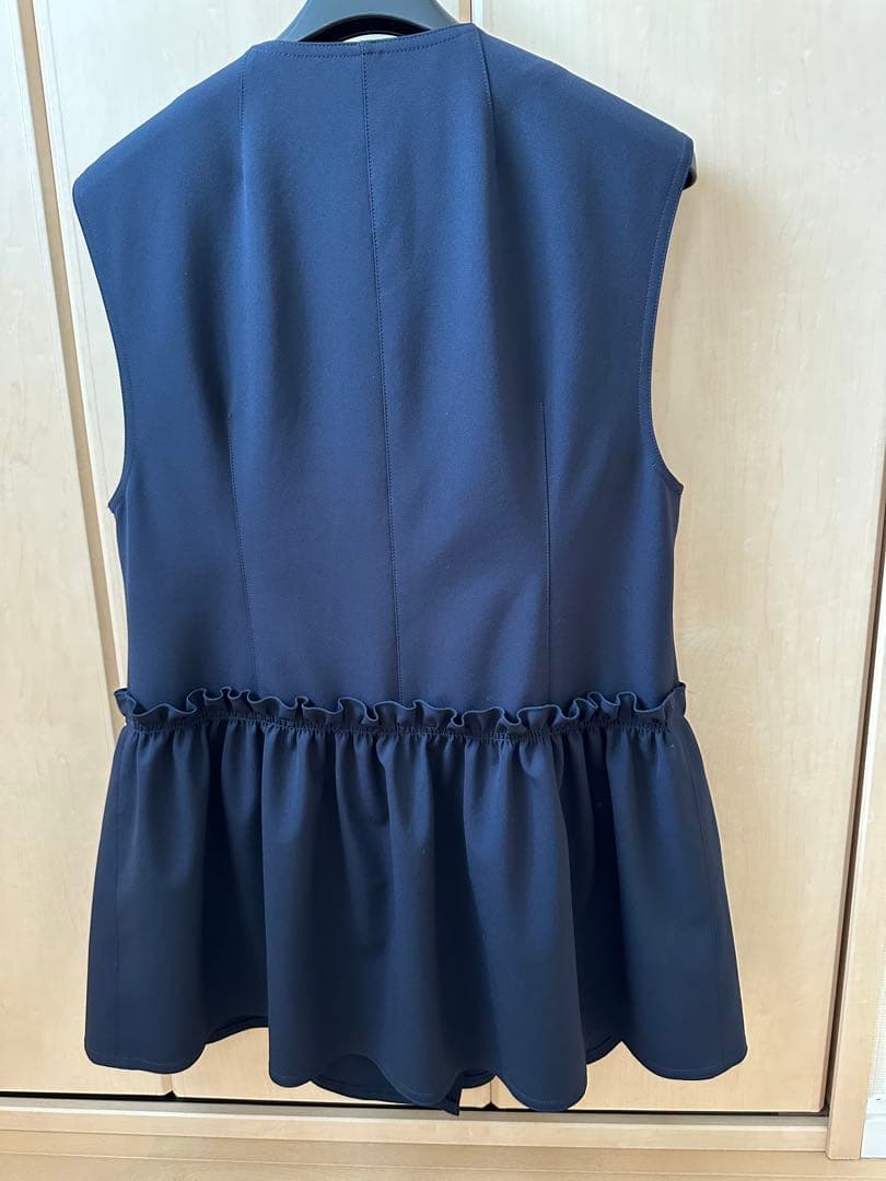 René ネイビー ジレ34⭐️極美品⭐️