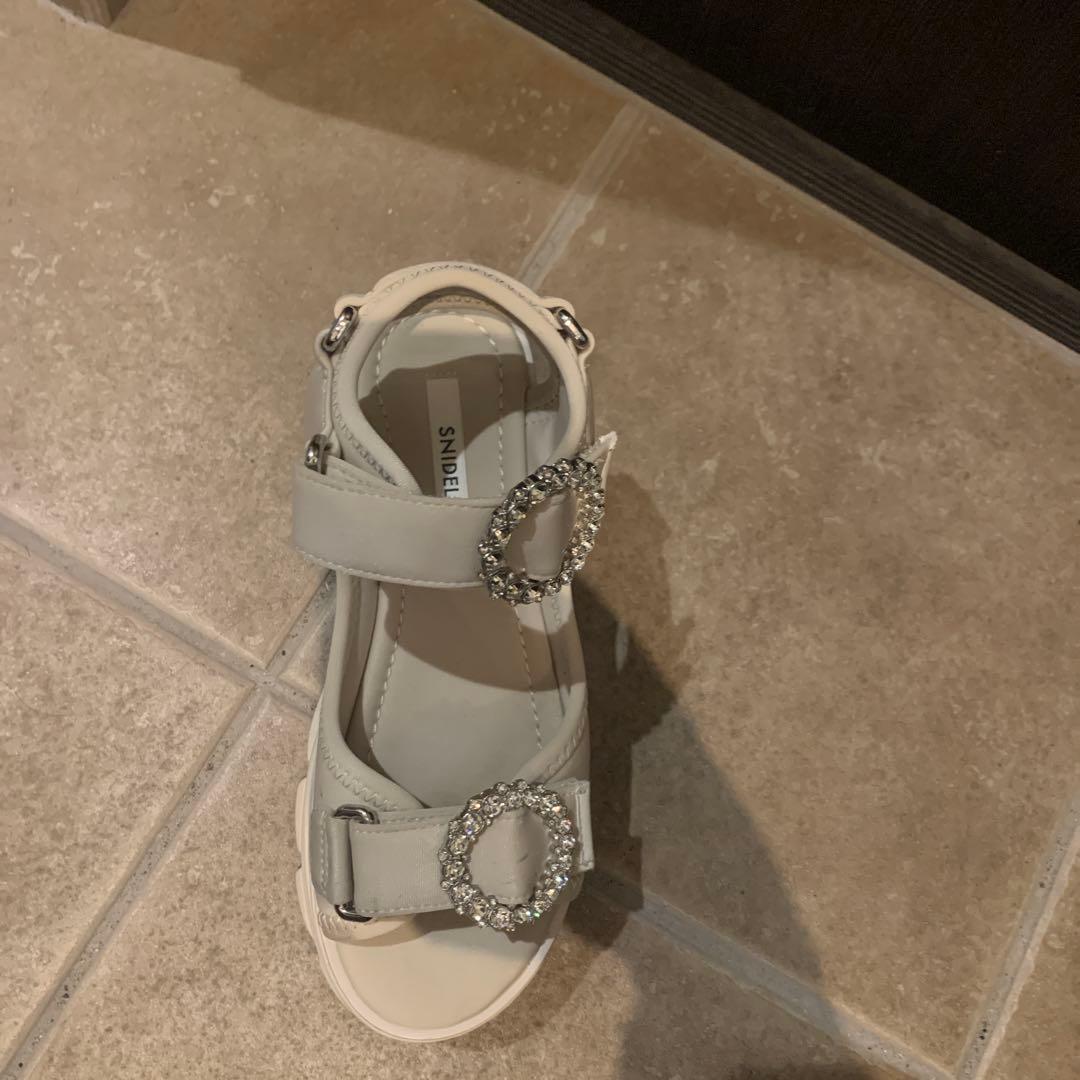 SNIDEL ベージュ スニーカーソールサンダル