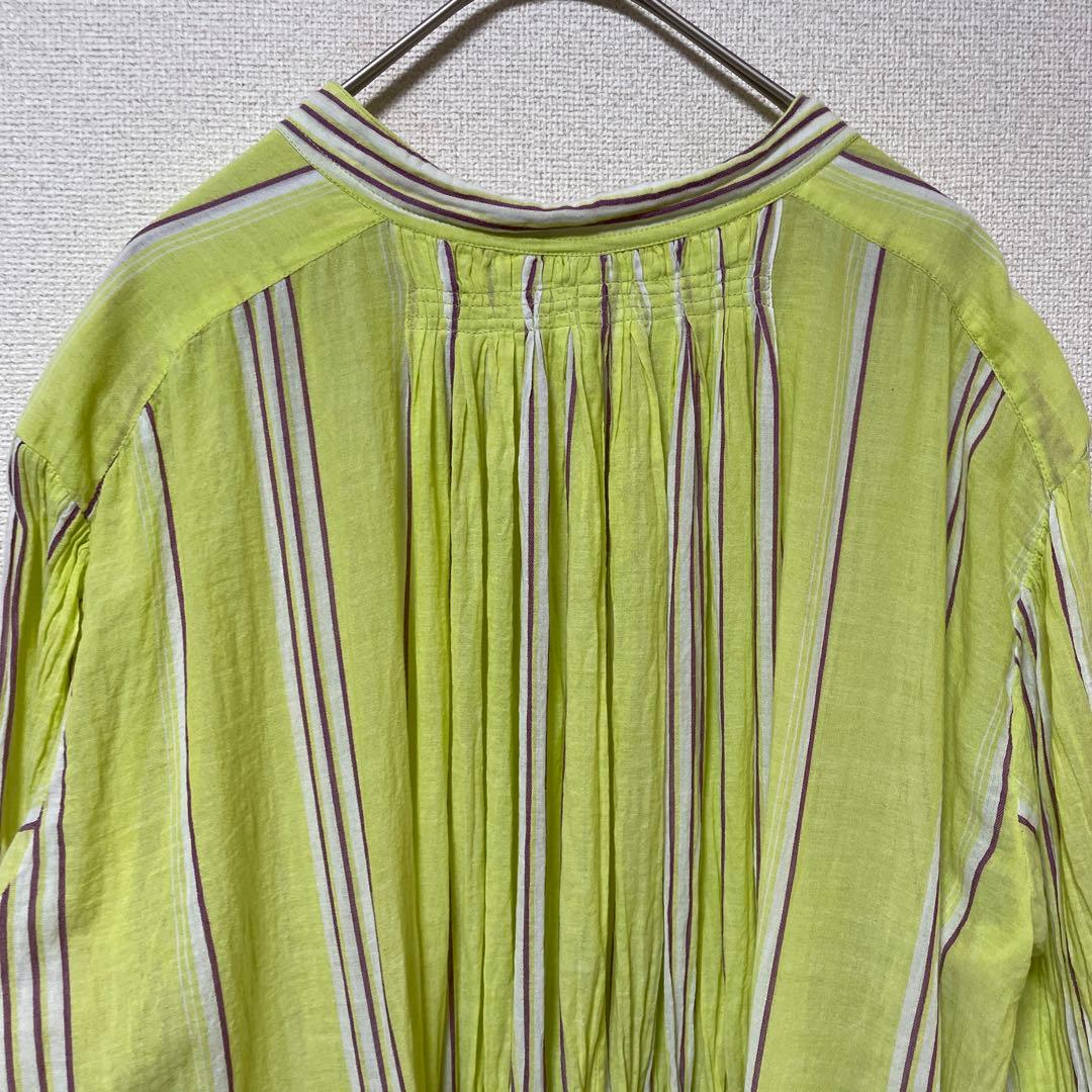 コラボ✨ヌキテパ　ne Quittez pasシャツワンピース　ストライプ