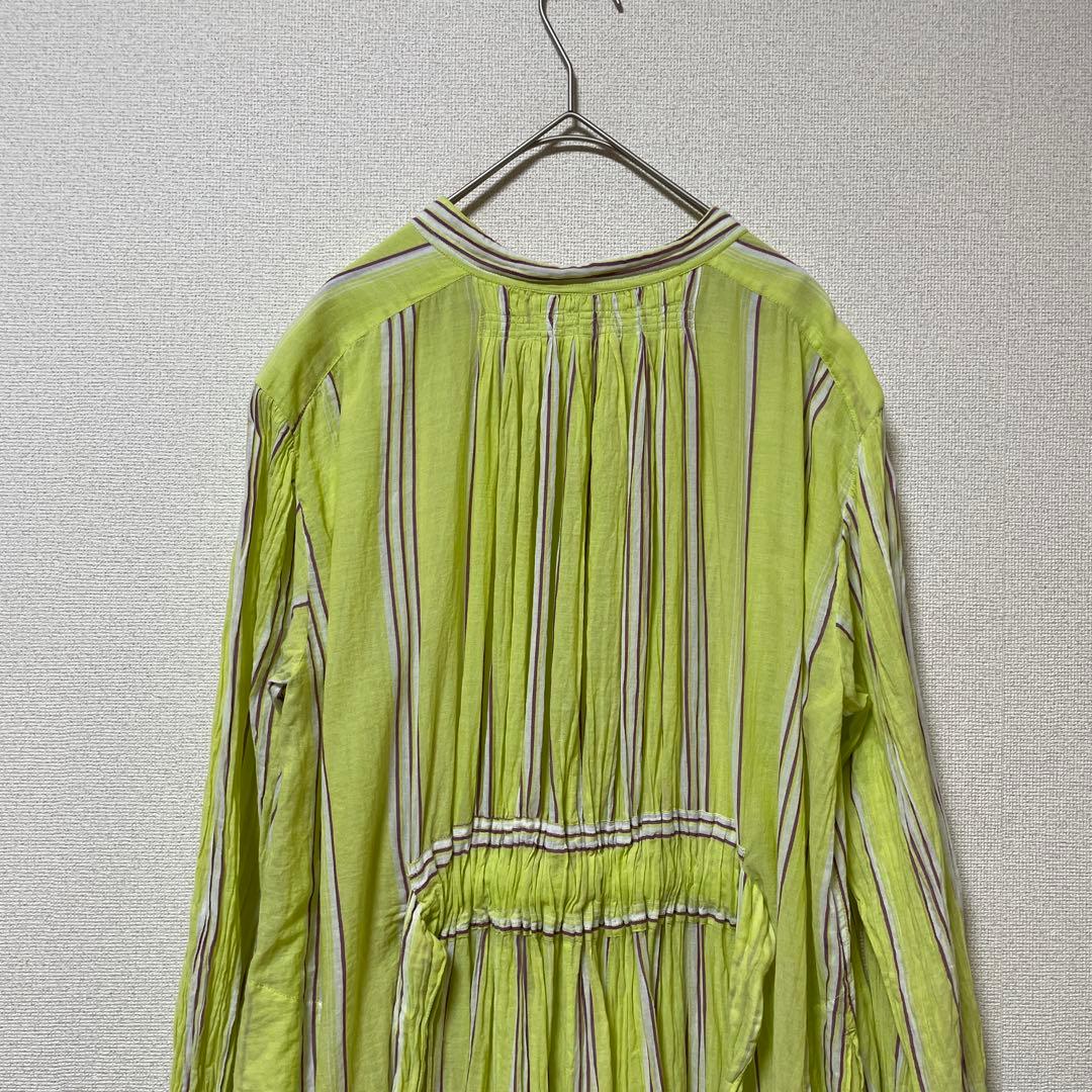 コラボ✨ヌキテパ　ne Quittez pasシャツワンピース　ストライプ