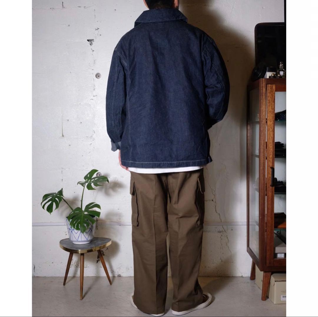 【ORDINARY FITS】ラウンドカラー デニムプルオーバー38