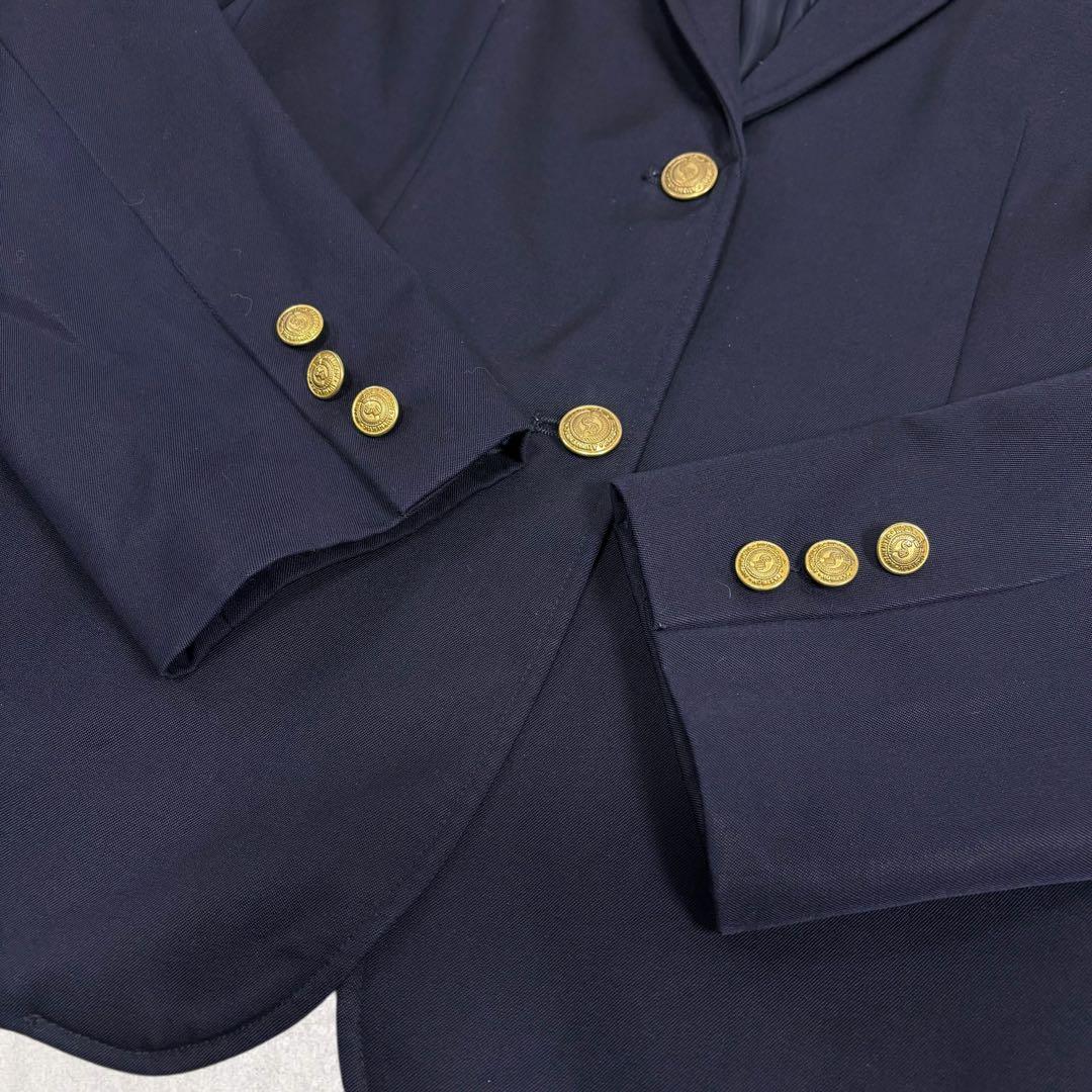 EASTBOY 紺ブレ 13号 XL相当 金ボタン テーラードジャケット 濃紺