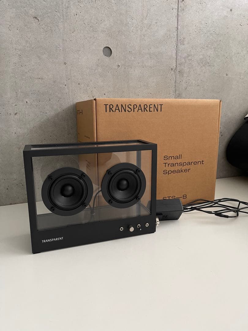トランスペアレントスピーカー スモール ブラック W268×H203mm