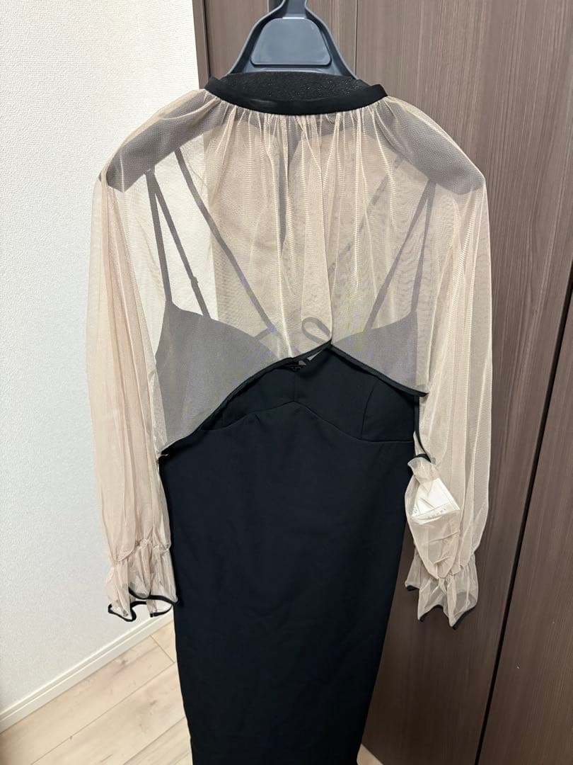 【新品タグ付】AMERI MANY WAY AIRY VEIL DRESS