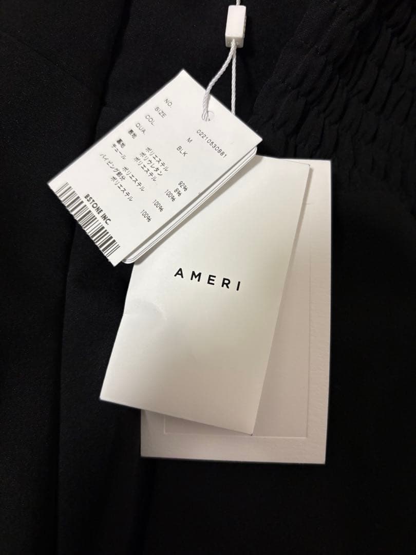 【新品タグ付】AMERI MANY WAY AIRY VEIL DRESS