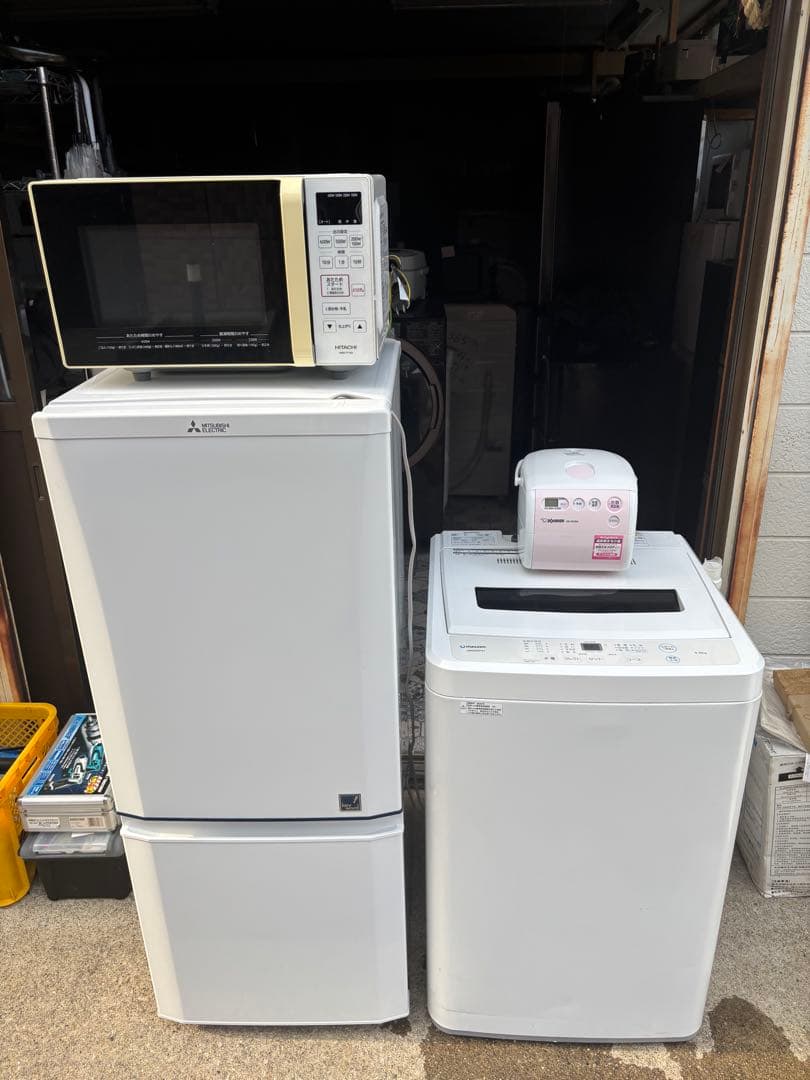 お得な家電製品4点セット　３ヶ月保証