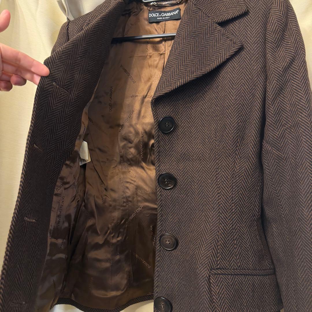 DOLCE&GABBANAドルチェ&ガッバーナ ウール100テーラードジャケット