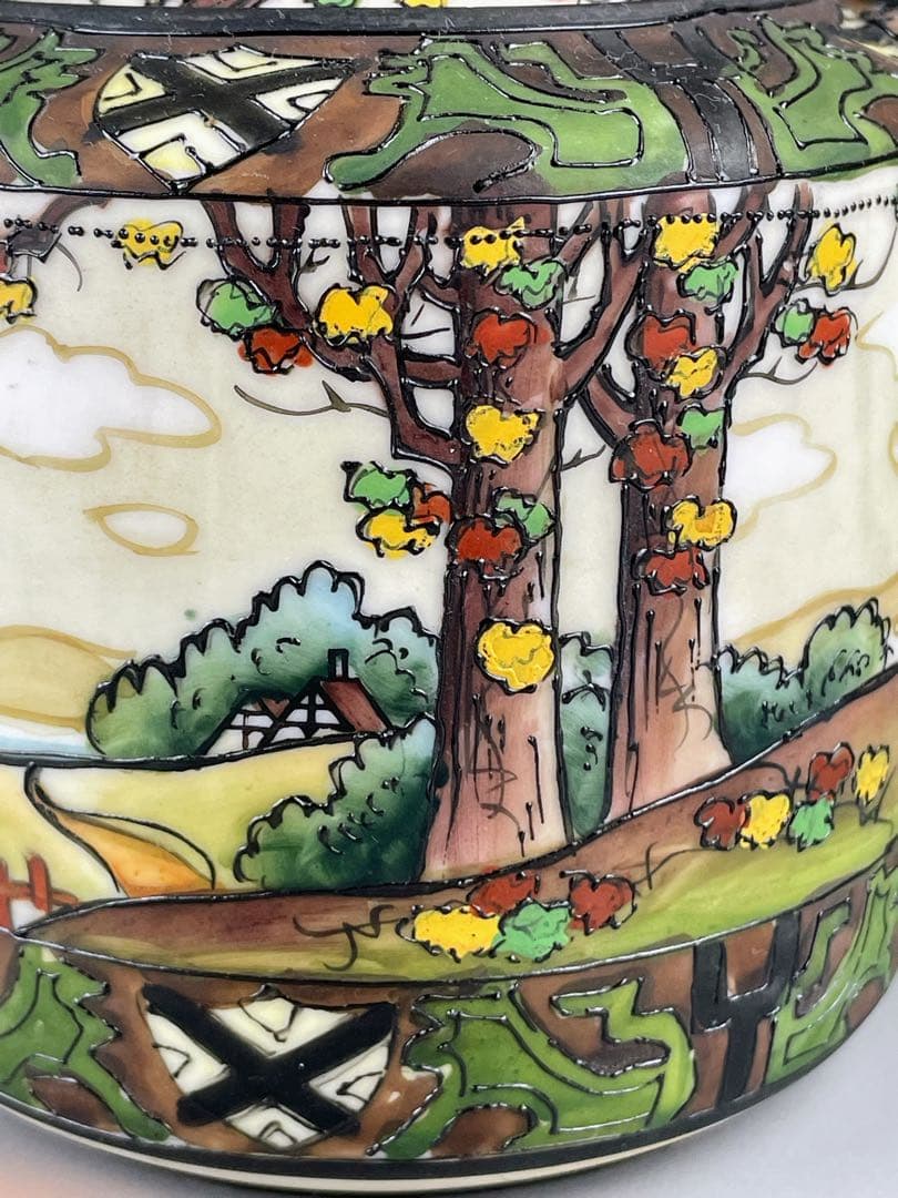 オールドノリタケ ウッドランド シュガーボウル クリーマー 一陳盛り 盛上げ