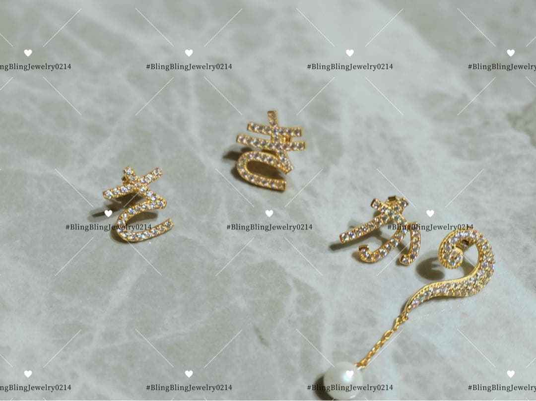 「か」ひらがなピアス　片耳