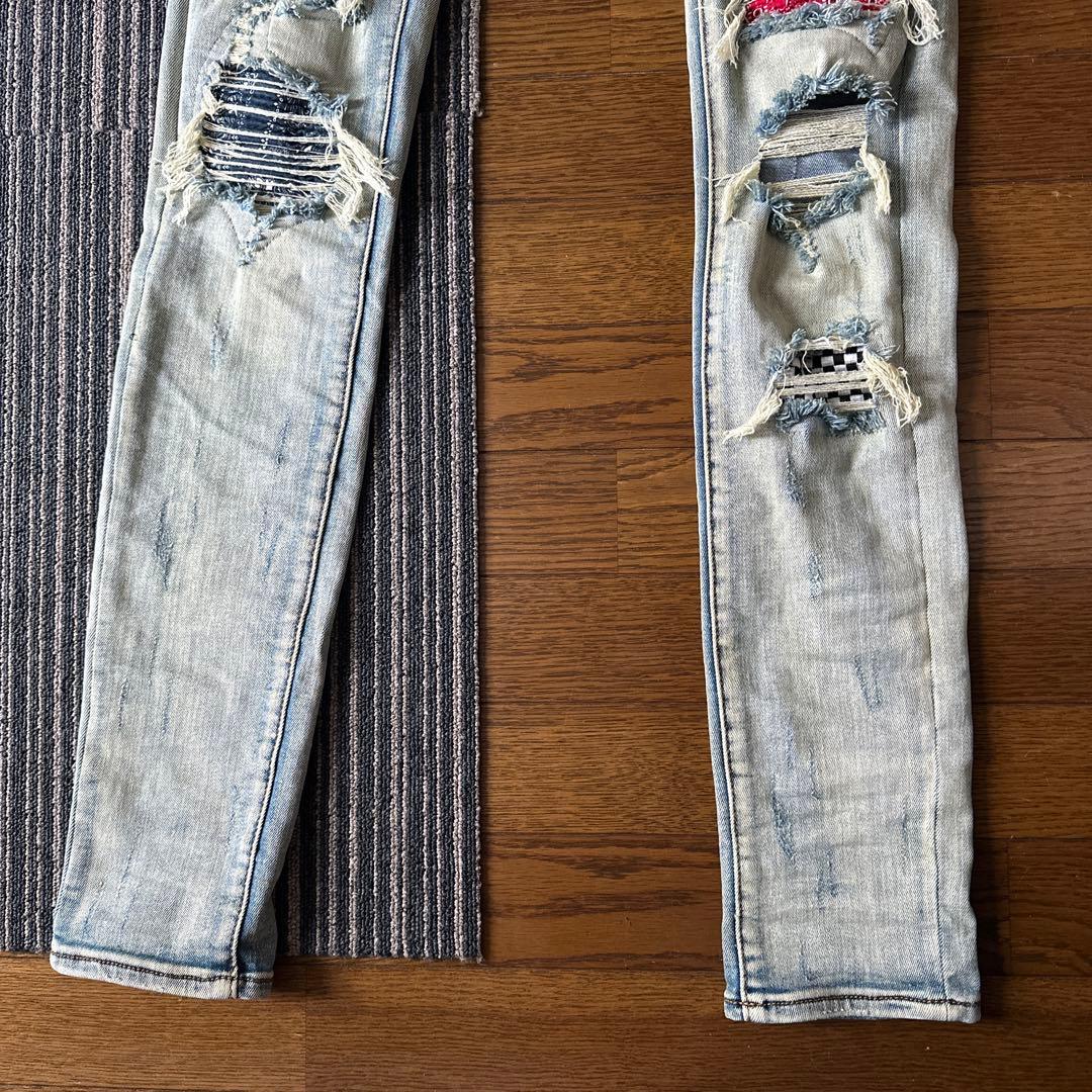 mnml ミニマル X214 STRETCH DENIM ダメージデニムスキニー
