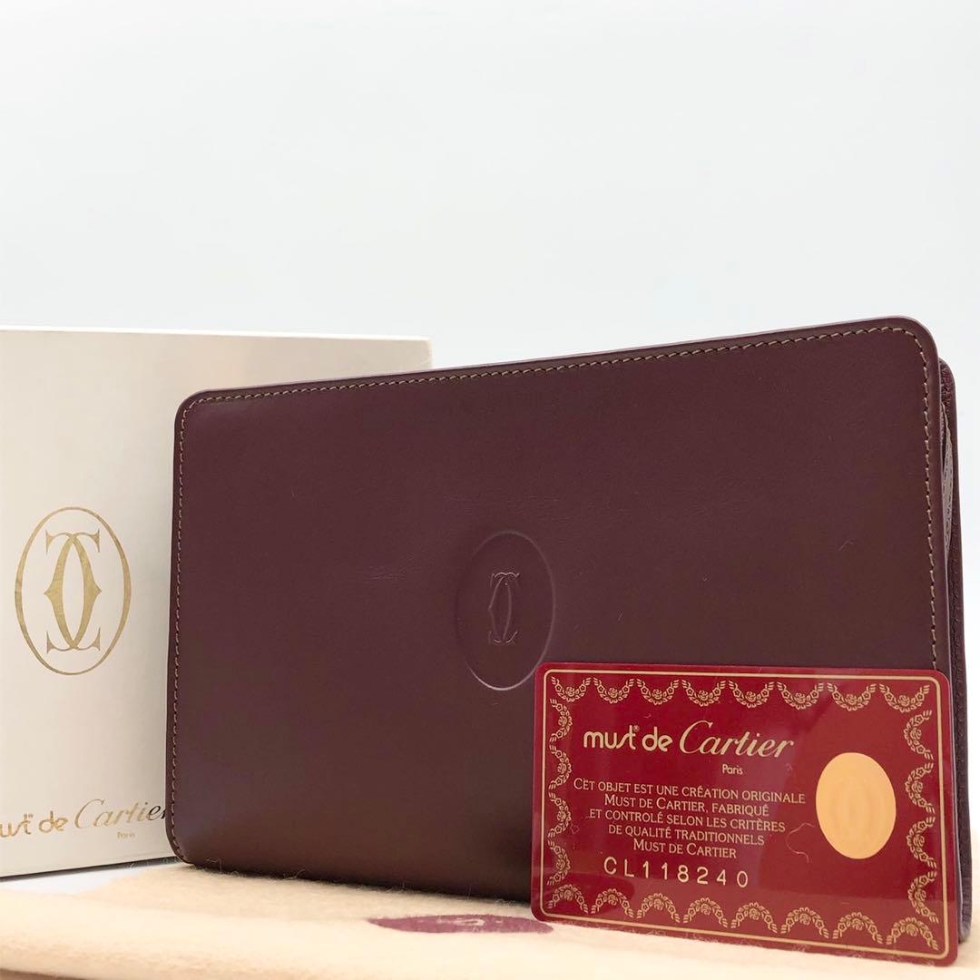 【未使用級 Cartier✨️箱 購入証明カード】 Paris レザー バッグ