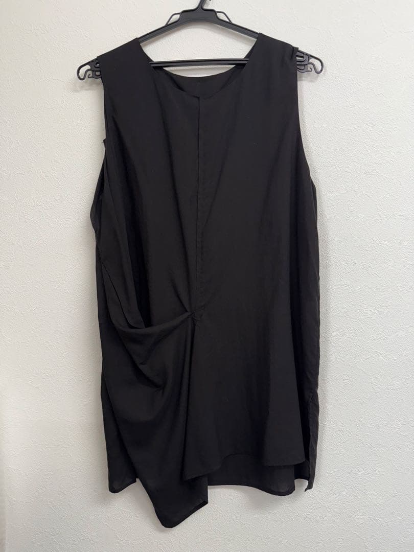 ワイズ y's 黒 ノースリーブ チュニック アシンメトリー サイズ1