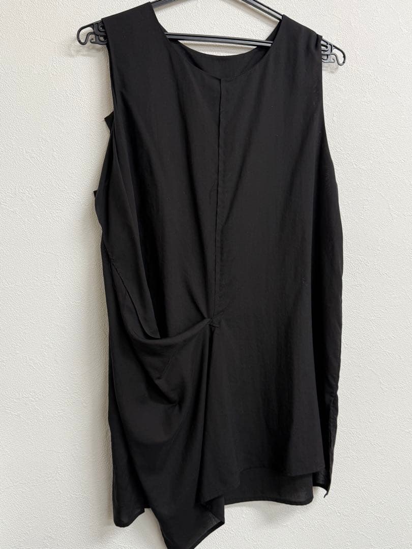 ワイズ y's 黒 ノースリーブ チュニック アシンメトリー サイズ1