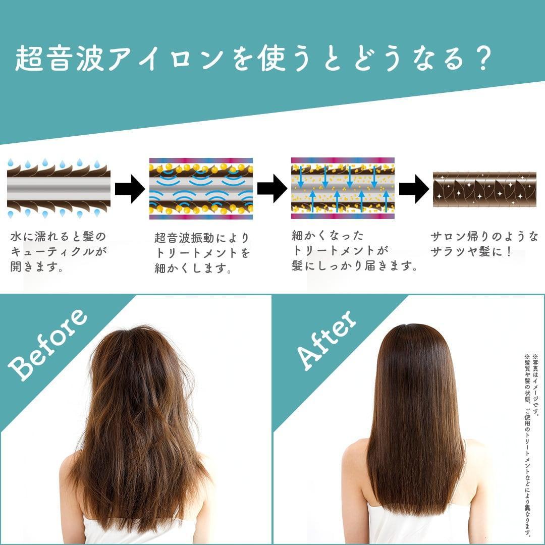 【未使用・新品】LAVIEL plus 超音波トリートメントヘアアイロン