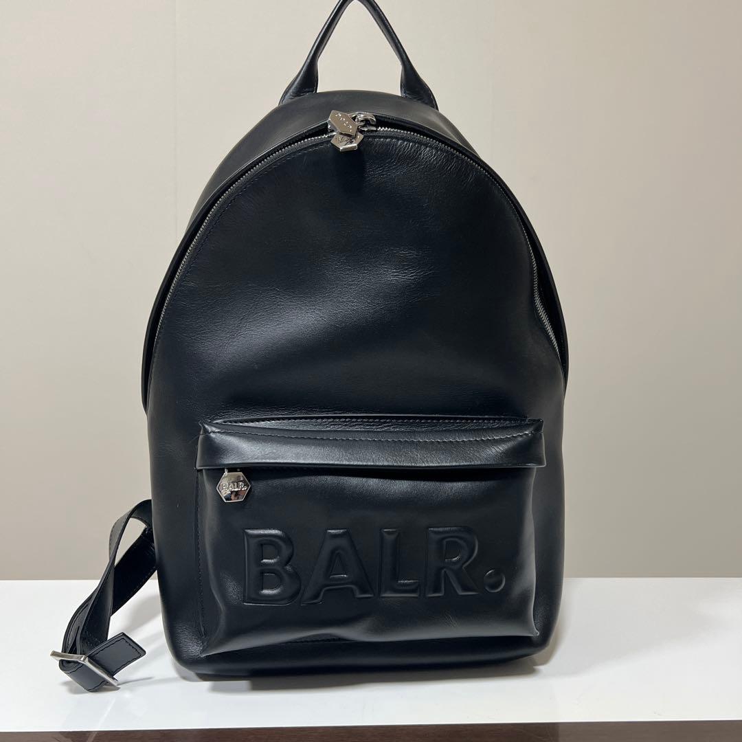 BALR. ブラックレザー バックパック