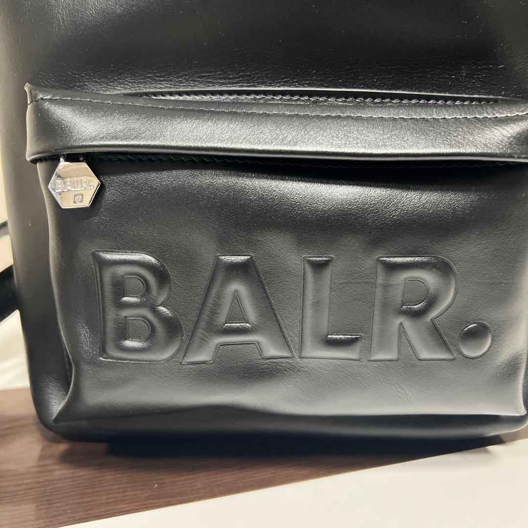 BALR. ブラックレザー バックパック
