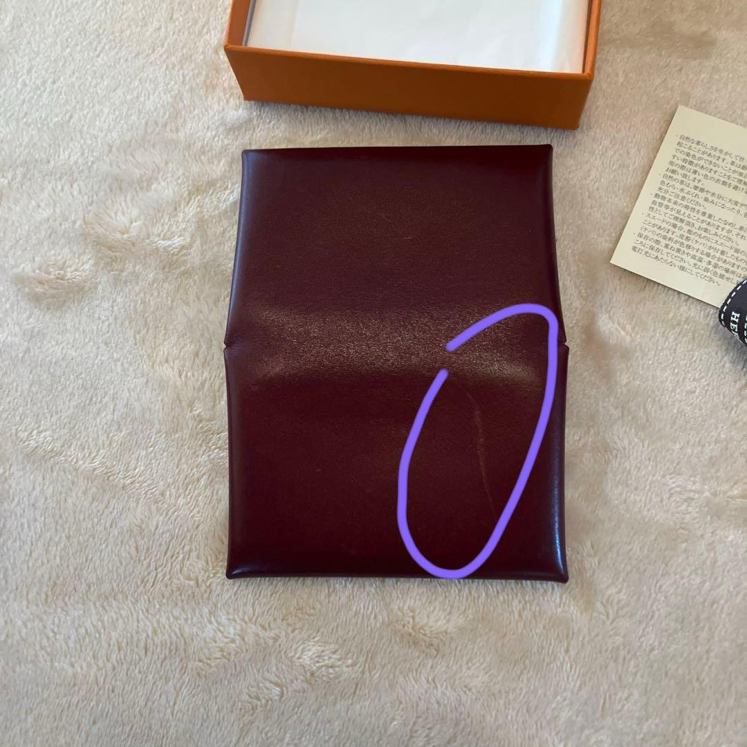 専用です。エルメス カルヴィ カードケース 名刺入ボルドー ルージュアッシュ